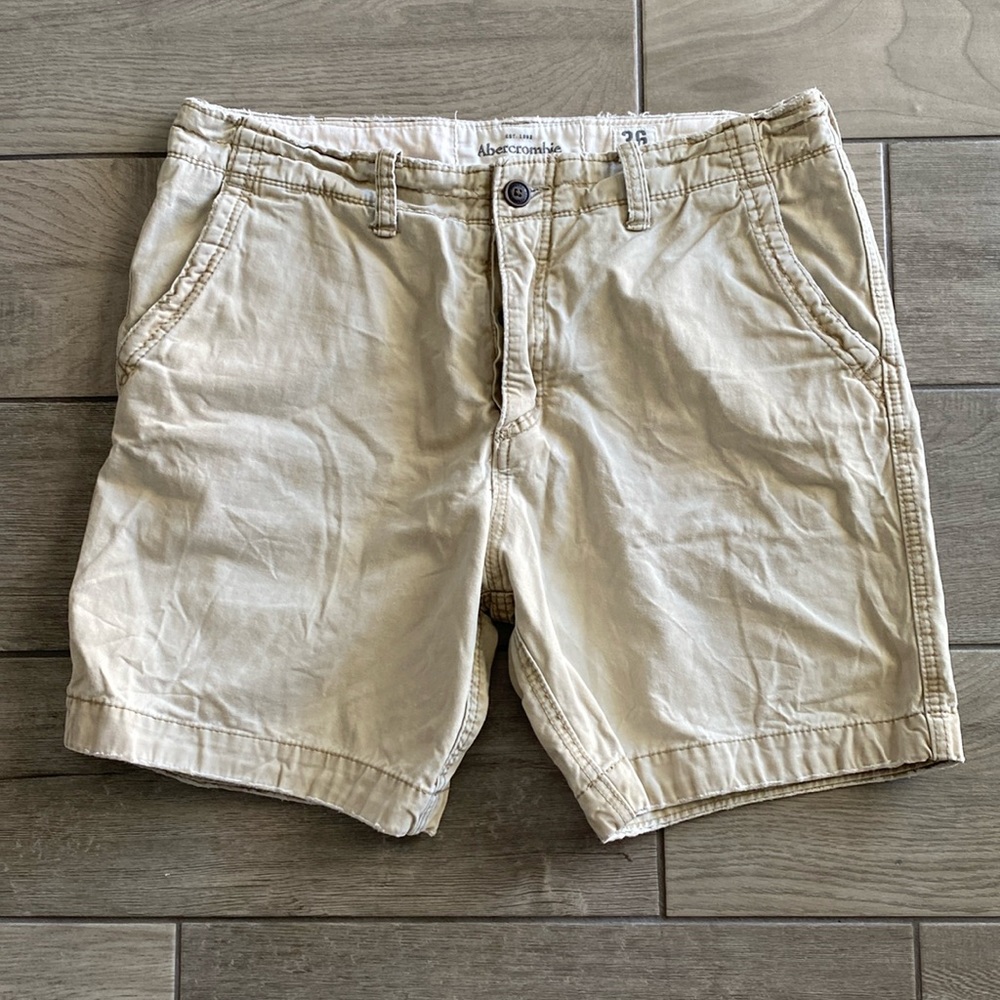 Mens Abercrombie & Fitch Khaki Shorts